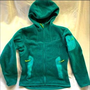 Arcteryx Covert Full zip Fleece Hoody Teal Jacket